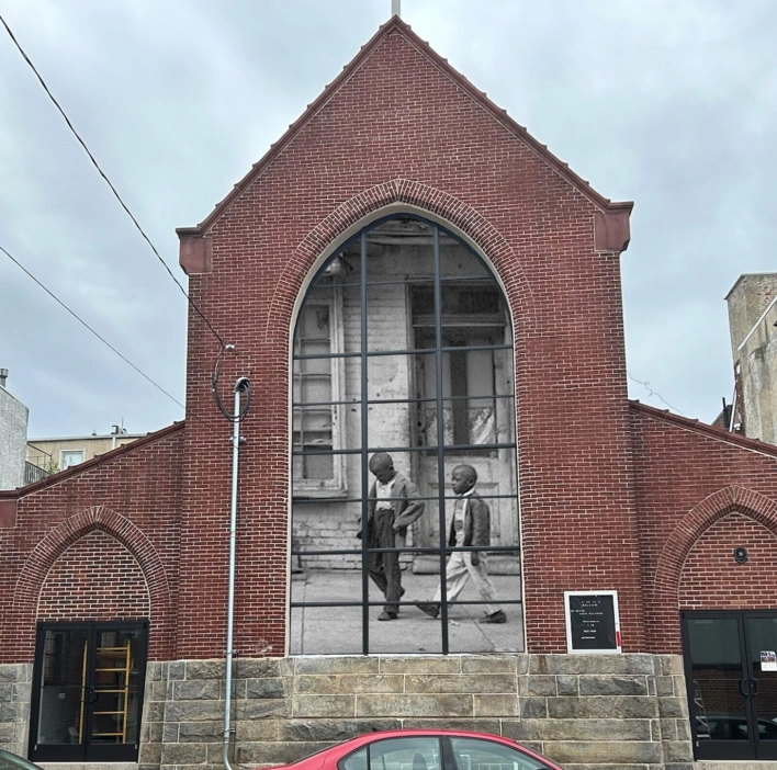 Picture of the front of Crucifixion Episcopal Church in South Philadelphia